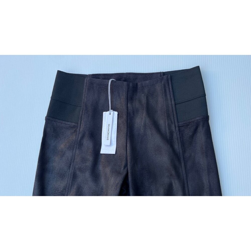 Glamorous Skynard Panel Legging Slimming High Waist Tummy Control Black Women’s - Picture 10 of 15